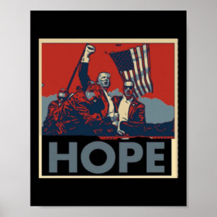 Póster Significa Esperanza Para Estados Unidos. Haremos l