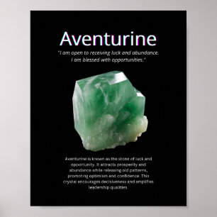 Póster Significado de Piedra Cristal de Aventurina
