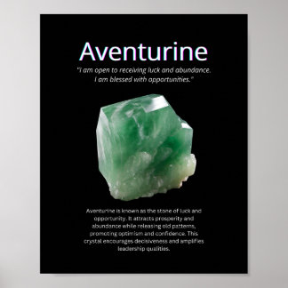 Póster Significado de Piedra Cristal de Aventurina