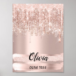 Póster Significado del nombre Olivia Cumpleaños 16 Regalo