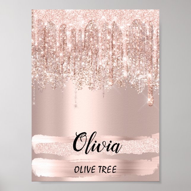 Póster Significado del nombre Olivia Cumpleaños 16 Regalo (Frente)