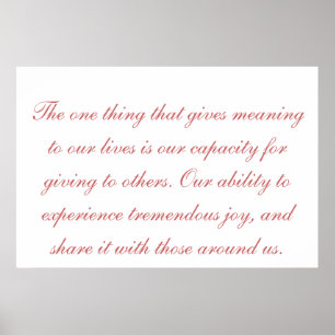 Póster significado del poster de la vida