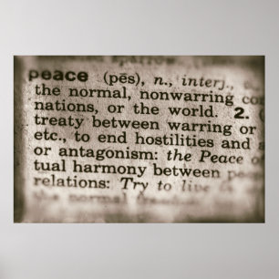 Póster Significados olvidados - Paz