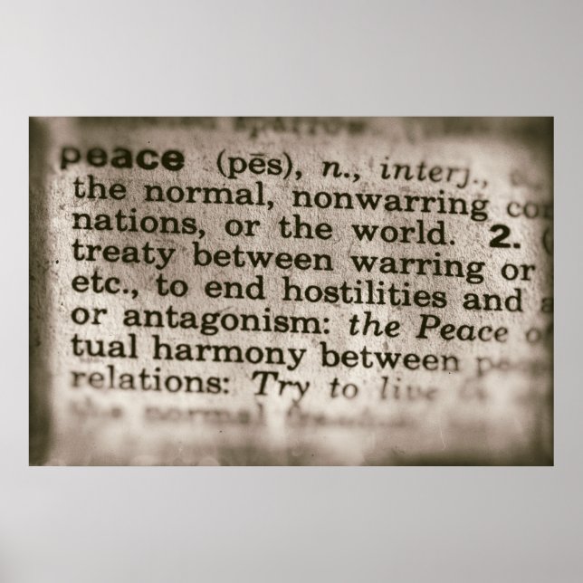 Póster Significados olvidados - Paz (Frente)