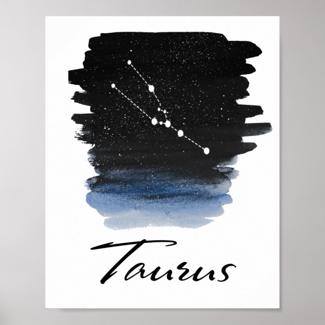 Póster Signo astrológico de Taurus (Frente)