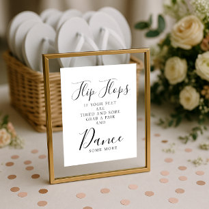 Póster Signo boda de flops de bodas moderno y elegante
