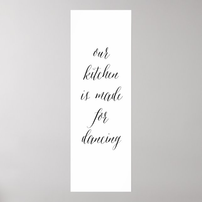Póster Signo de baile de cocina 1 (Frente)