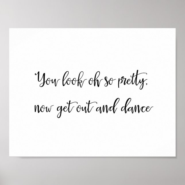 Póster signo de baño boda | Damas (Frente)