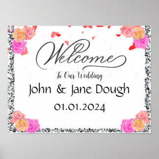 Póster Signo de bienvenida