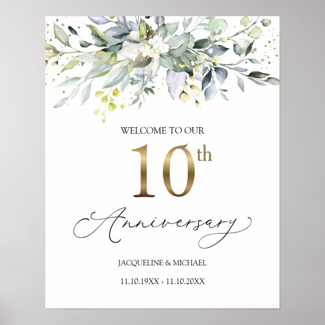 Póster Signo de bienvenida a Eucalyptus 10° Aniversario B (Frente)