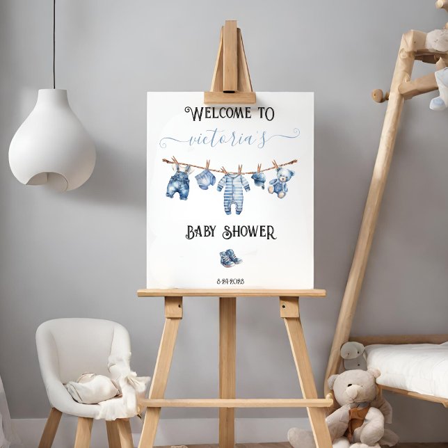 Póster Signo de bienvenida azul Jean Baby Denim Baby Show (Subido por el creador)