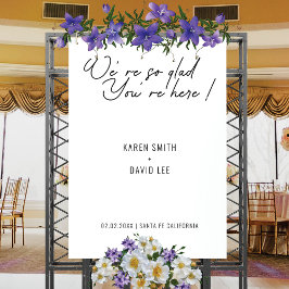 Póster Signo de bienvenida Boda simple Minimalista modern