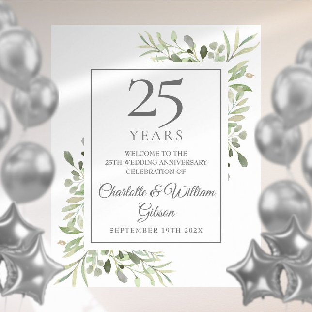 Póster Signo de bienvenida de 25 años de la vegetación ac (Subido por el creador)