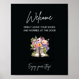 Póster Signo de bienvenida de Airbnb