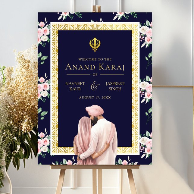 Póster Signo de bienvenida de Anand Karaj Boda de oro azu (Subido por el creador)