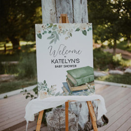 Póster Signo de bienvenida de Baby Shower con temas de St