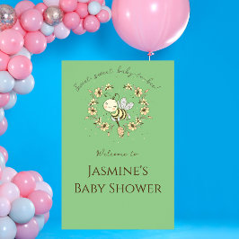 Póster Signo de bienvenida de Baby Shower de Whimsical Be