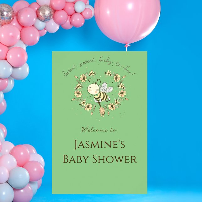 Póster Signo de bienvenida de Baby Shower de Whimsical Be (Subido por el creador)