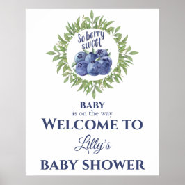 Póster Signo de bienvenida de Baby Shower dulce