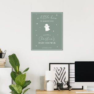 Póster Signo de bienvenida de Baby Shower neutro en géner