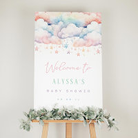 Signo de bienvenida de Baby Shower para Cloud and 