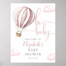 Signo de bienvenida de Baby Shower para globo aero