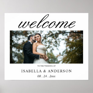 Póster Signo de bienvenida de boda
