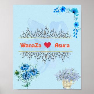 Póster Signo de bienvenida de boda