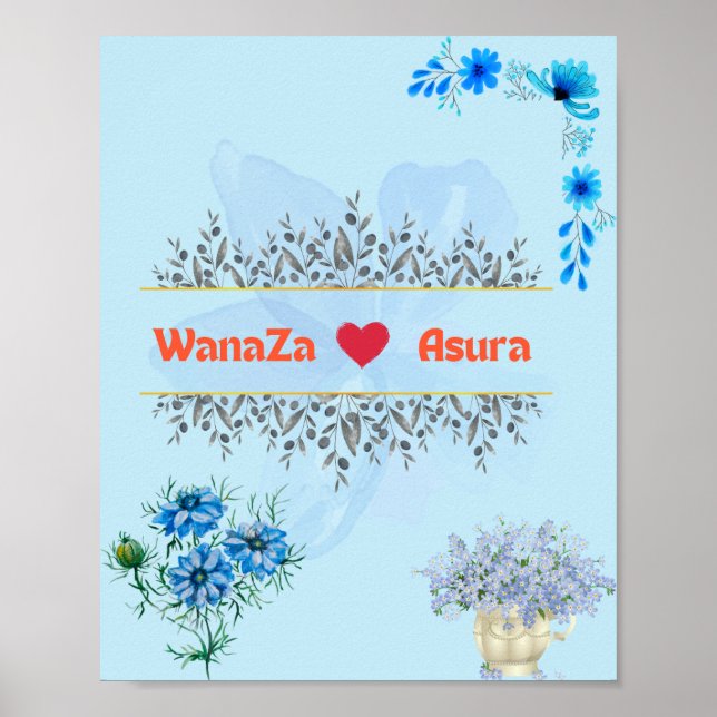 Póster Signo de bienvenida de boda (Frente)