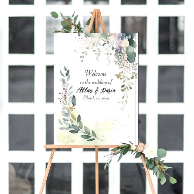 Póster signo de bienvenida de boda (Subido por el creador)
