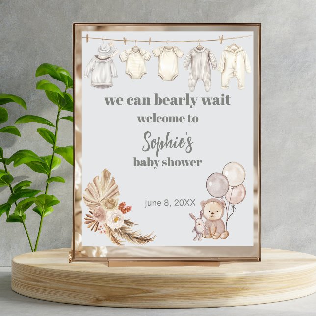 Póster Signo de bienvenida de Boho Pampas rusas que podem (Subido por el creador)