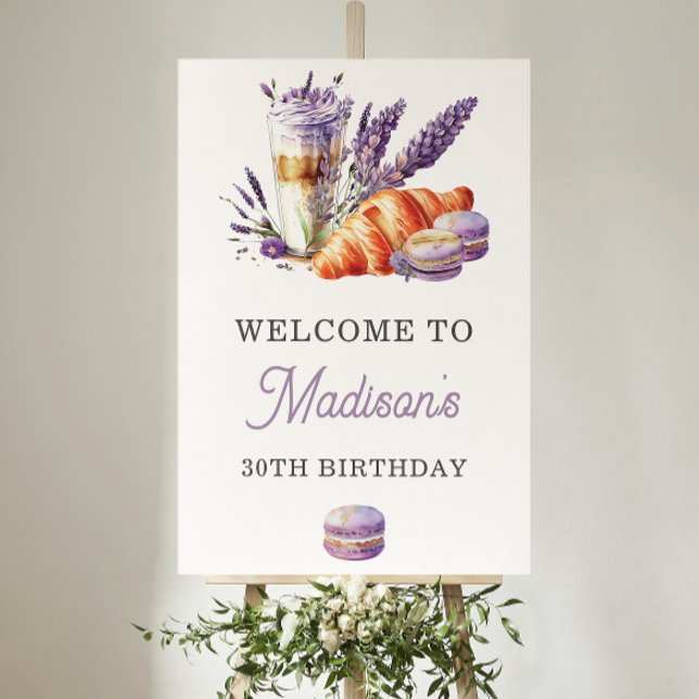 Póster Signo de bienvenida de Brunch de cumpleaños de Lav (Subido por el creador)