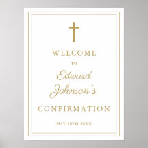 Signo de bienvenida de confirmación de Moda elegan