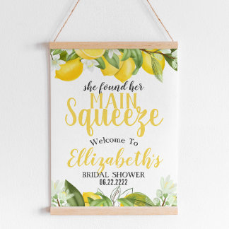 Póster Signo de bienvenida de cumpleaños de Main Squeeze