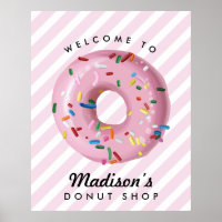 Signo de bienvenida de cumpleaños de Rosca Sprinkl