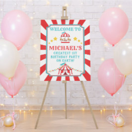 Póster Signo de bienvenida de cumpleaños del Carnaval de