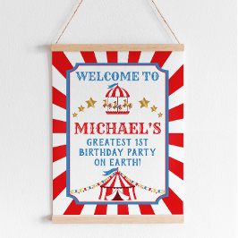 Póster Signo de bienvenida de cumpleaños del Carnaval de 