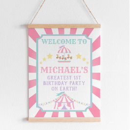 Póster Signo de bienvenida de cumpleaños del Carnaval de