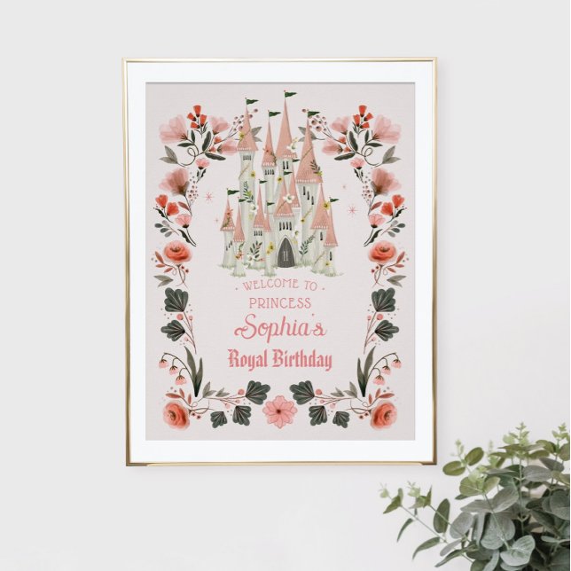Póster Signo de bienvenida de cumpleaños del castillo rea (Subido por el creador)