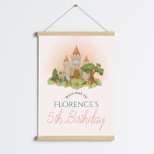 Signo de bienvenida de cumpleaños para niños de cu