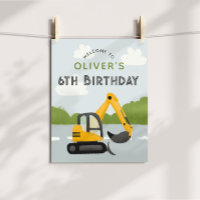 Signo de bienvenida de cumpleaños para niños de la