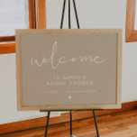 Póster Signo de bienvenida de ducha de novia behemiana IN<br><div class="desc">Este signo de bienvenida de la ducha de novia cuenta con un delicado tipo de letra manuscrita y un moderno diseño minimalista. Edite todos los colores y *la mayoría* de la redacción para satisfacer sus necesidades. Este letrero de bienvenida es el complemento perfecto para su celebración moderna, contemporánea, industrial o...</div>
