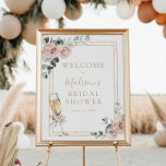 Póster Signo de bienvenida de ducha de novia brunch y bub<br><div class="desc">Bienvenidos a su ducha con este bonito poster. Añada el nombre del invitado de honor,  la fecha de la ducha y el texto de bienvenida del personalizado utilizando los campos proporcionados. Artículos coincidentes disponibles en la tienda Adore Paper Co. Zazzle.</div>