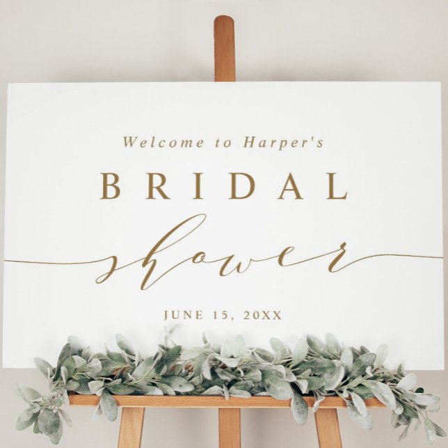 Póster Signo de bienvenida de ducha de novia con guión mí (Subido por el creador)