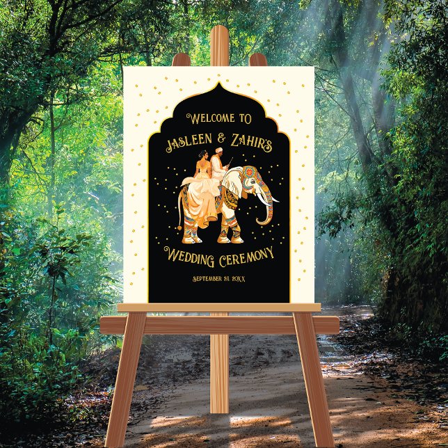Póster Signo de bienvenida de elefante de novia india Gro (Subido por el creador)