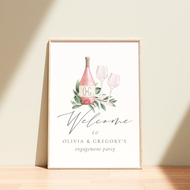 Póster Signo de bienvenida de evento botánico de Rosa acu (Subido por el creador)