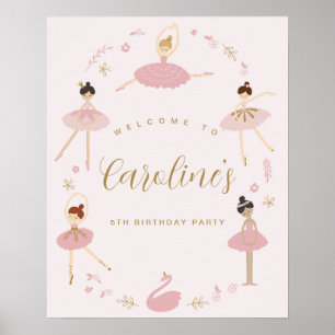 Póster Signo de bienvenida de Fiesta de ballet: Ballerina