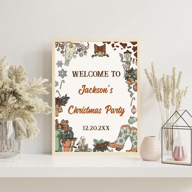 Póster Signo de bienvenida de Fiesta de Navidades occiden (Subido por el creador)