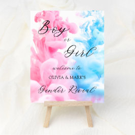 Póster Signo de bienvenida de Fiesta de revelación de sex