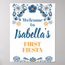 Signo de bienvenida de Fiesta Floral